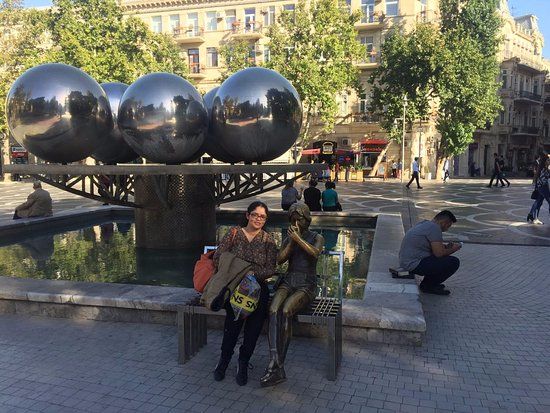 Sculpture Girl on Bench