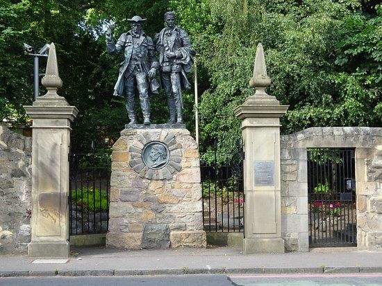 Characters from Kidnapped statue