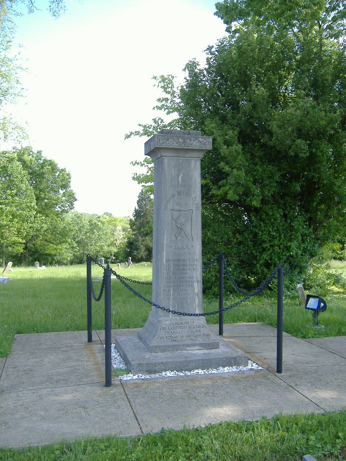 Colored Soldiers Monument in Frankfort