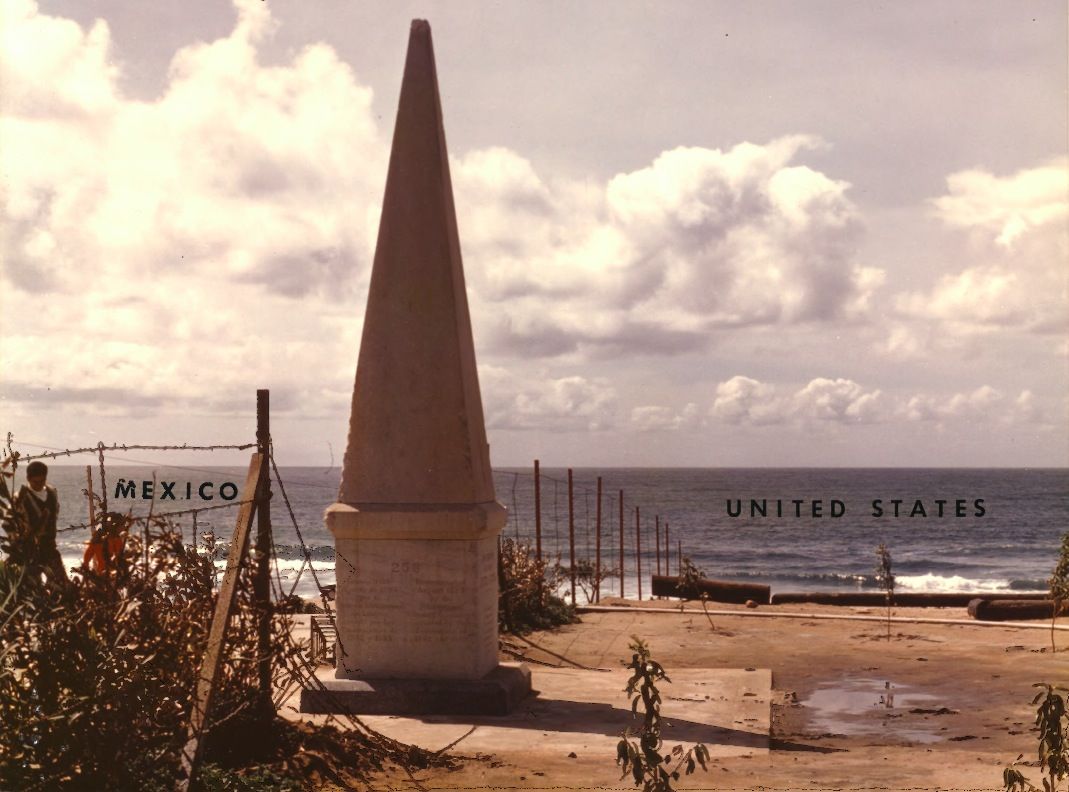 Initial Point of Boundary Between U.S. and Mexico