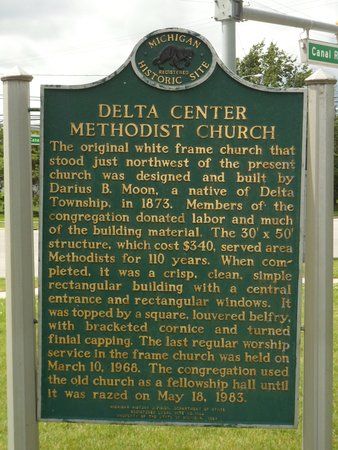 Delta Center Methodist Church Historical Marker