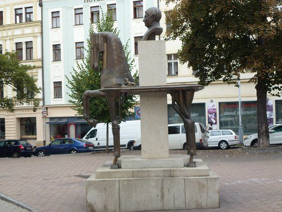 The Statue of Jaroslav Hasek by Karel Nepras and Karolina Neprasova